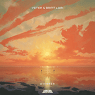 Sunset over calm ocean at sunrise, vibrant orange and pink colors, serene seascape photography.