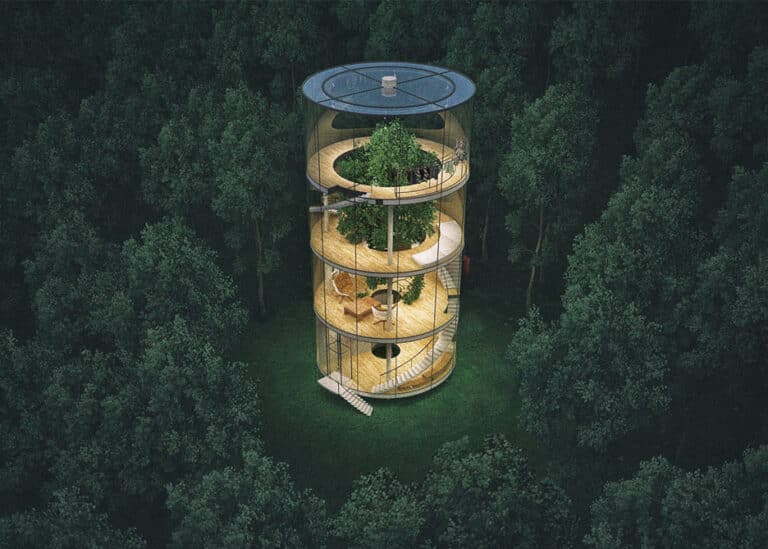 'Tree in the house' by A.Masow Architects 'Tree in the house' by A.Masow Architects