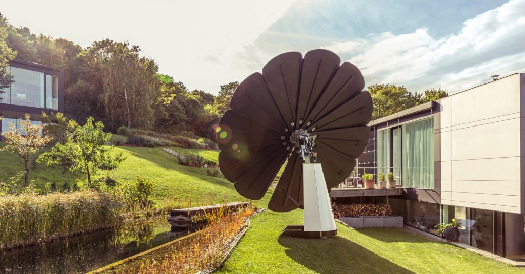 Flower Modelled Solar Panel