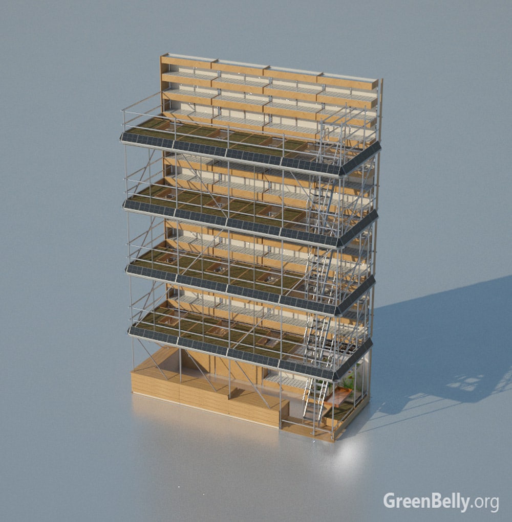 GreenBelly, A Sustainable Vertical Garden