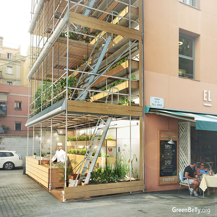 GreenBelly, A Sustainable Vertical Garden