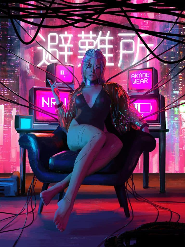 Neon-Noir Digital Illustrations By Tony Skeor