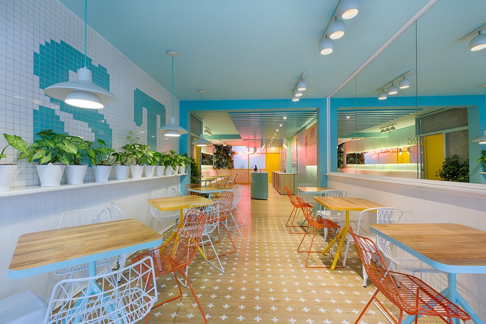 Plasma Nodo Have Designed Soft Touch, A Colorful Ice Cream Store In Colombia