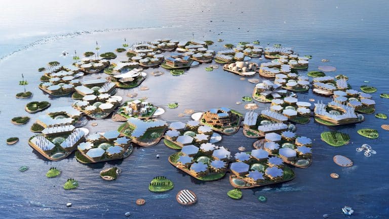 BIG Designs Conceptual Floating Villages Called "Oceanix City" Oceanix City 6