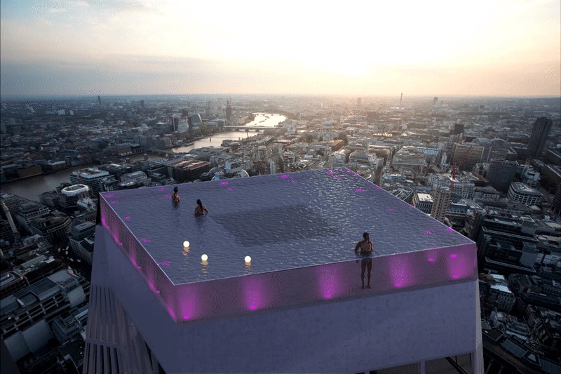 360-Degree Pool Unveiled For London Skyscraper