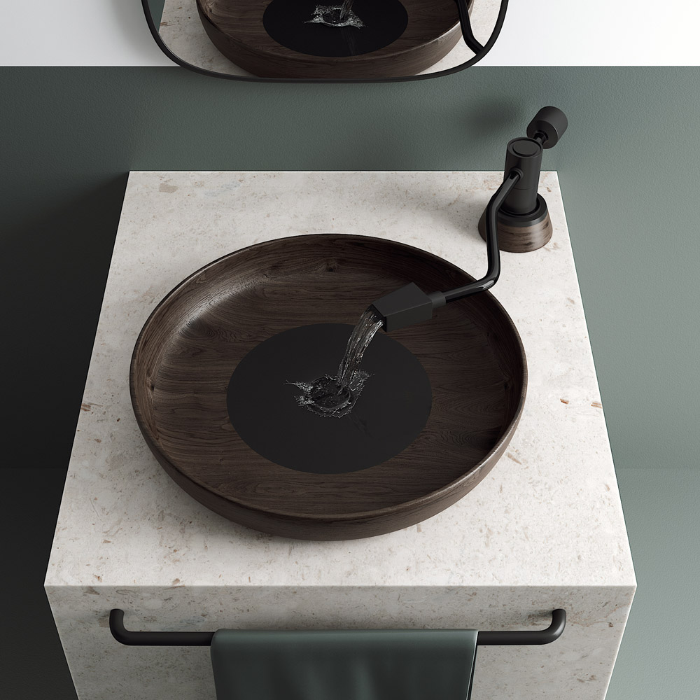 Pasque Dudley Mawalla Designs The Santuri Washbasin As A Record Player