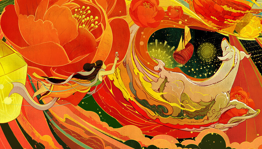 The Vibrance of Shan Jiang's Illustrations is Enchanting
