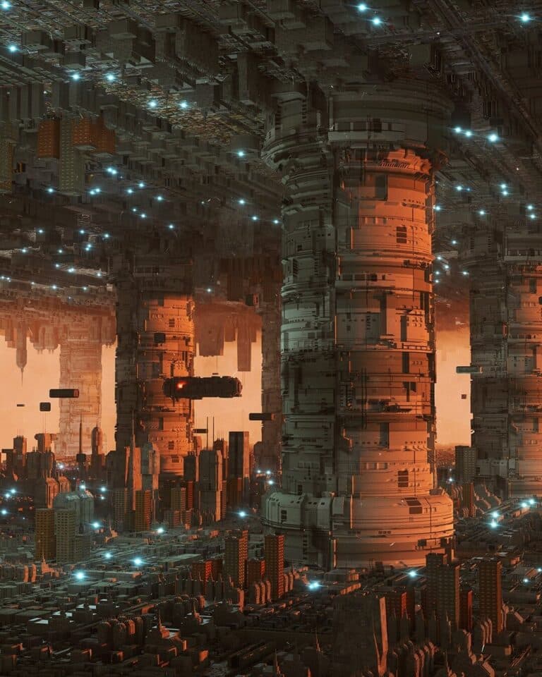 The 3D Artist Inward Brings To Light Sublime Cyberpunk Worlds The 3D Artist Inward Brings To Light Sublime Cyberpunk Worlds