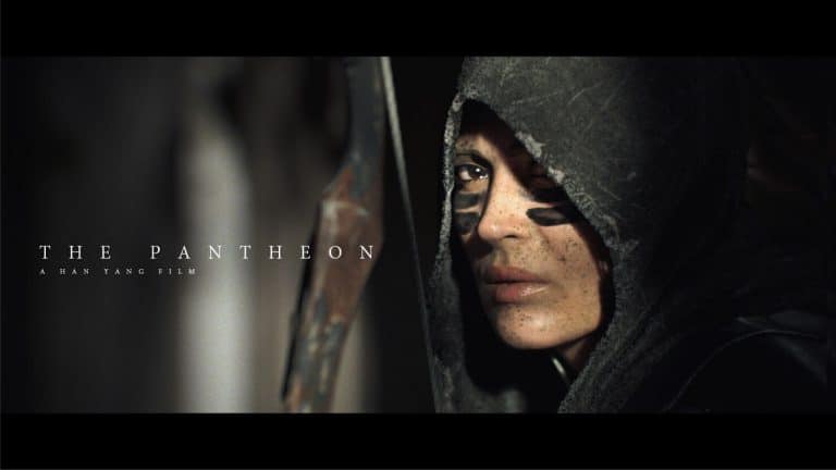 "The Pantheon" Explores Different Movie Genres Dark and intense scene from the film "The Panther" featuring a woman with face paint and a hood.