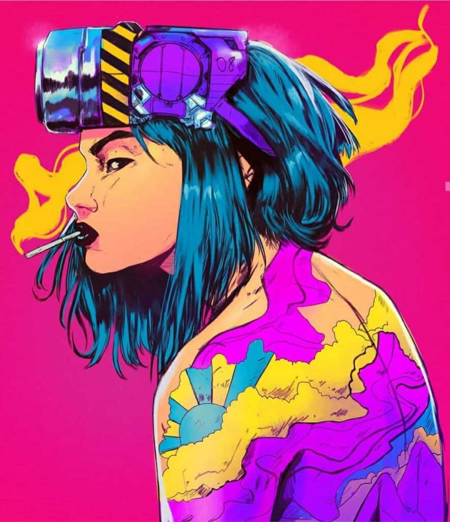 Diberkato Creates Digital Illustrations Of Incredibly Colorful Girls