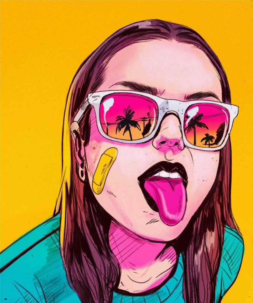 Diberkato Creates Digital Illustrations Of Incredibly Colorful Girls