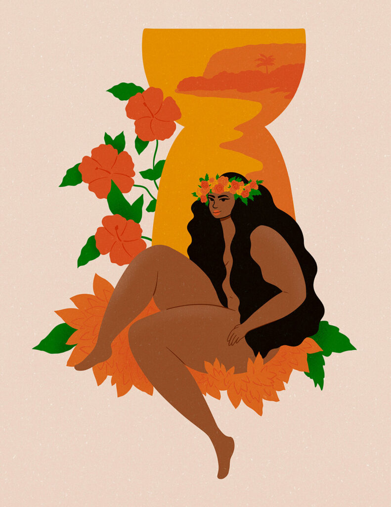 Jerilyn Guerrero, a born and raised digital artist from Guam, creates beautiful illustrations that burst with color.