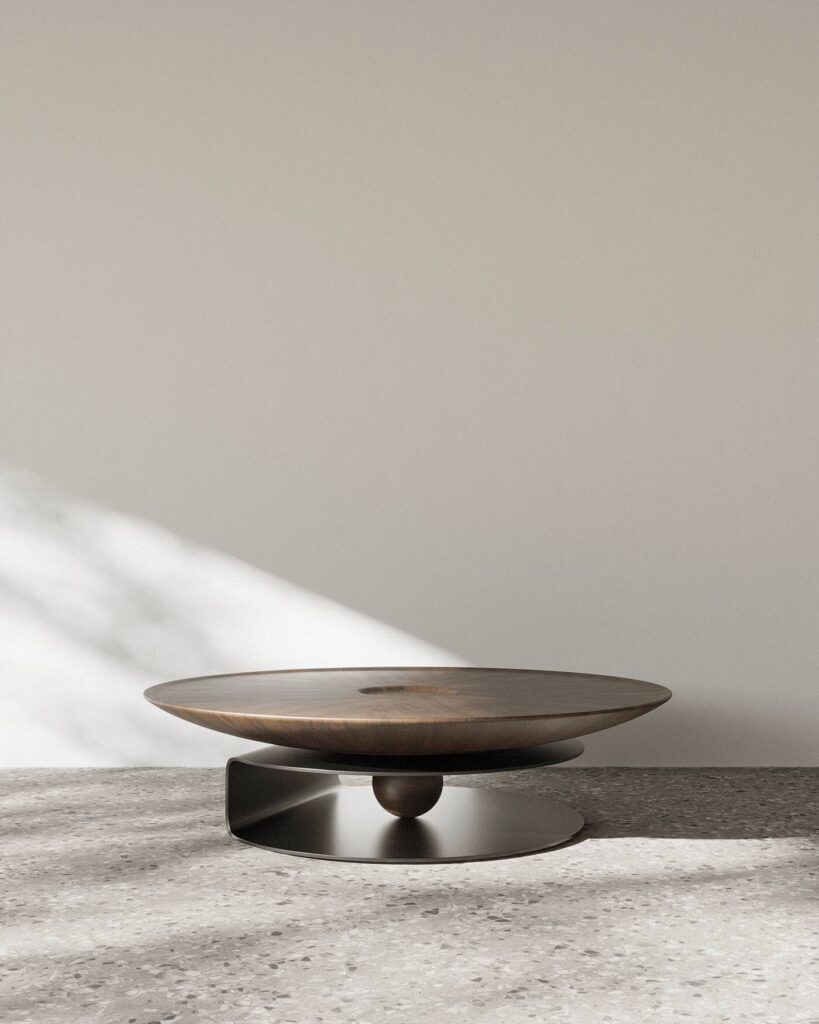 Geometric Simplicity Of Iron Coffee Table By Maurício Coelho