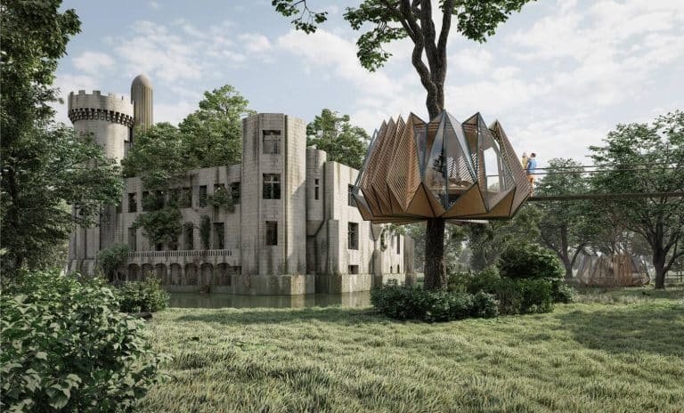 Unfolding Memories Tree House Interacts With The Surrounding Nature Unfolding Memories Tree House Interacts