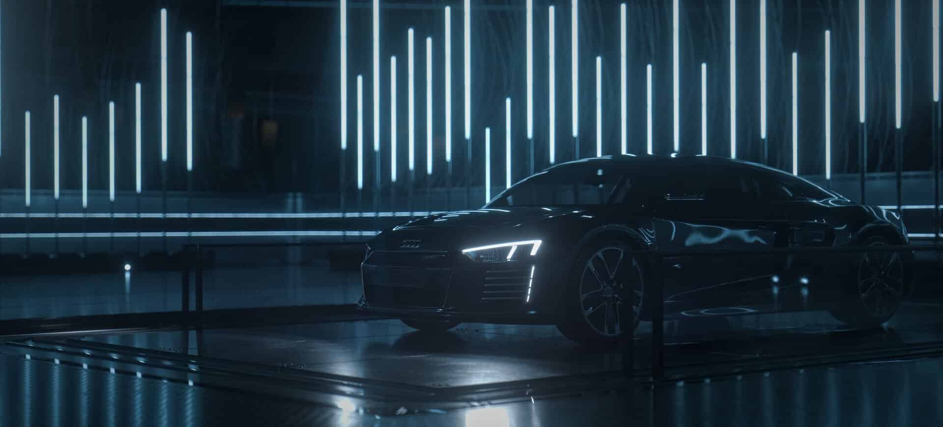 Speeding Audi R8 E-Tron With Emiliano Iozzo