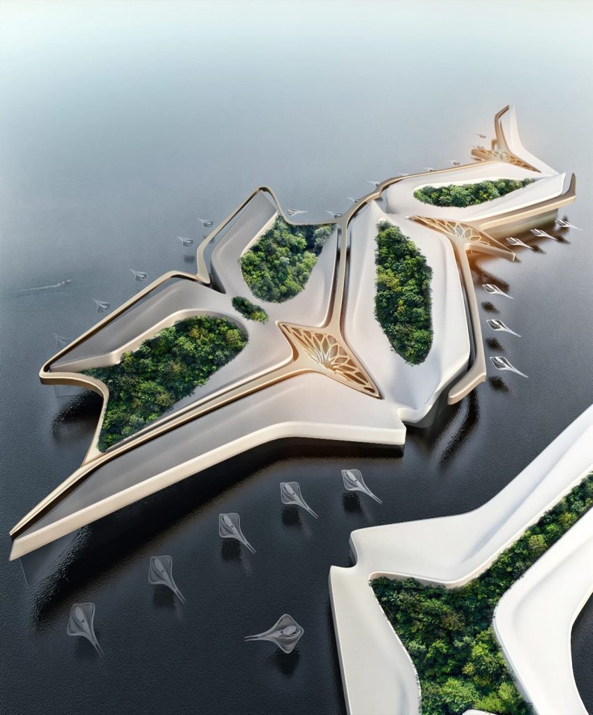 Mind Design Design Of floating Green city