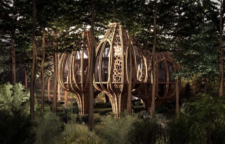 Bamboo Baskets Scattered By DeD Design Studio Across The Forest Bamboo Baskets Scattered
