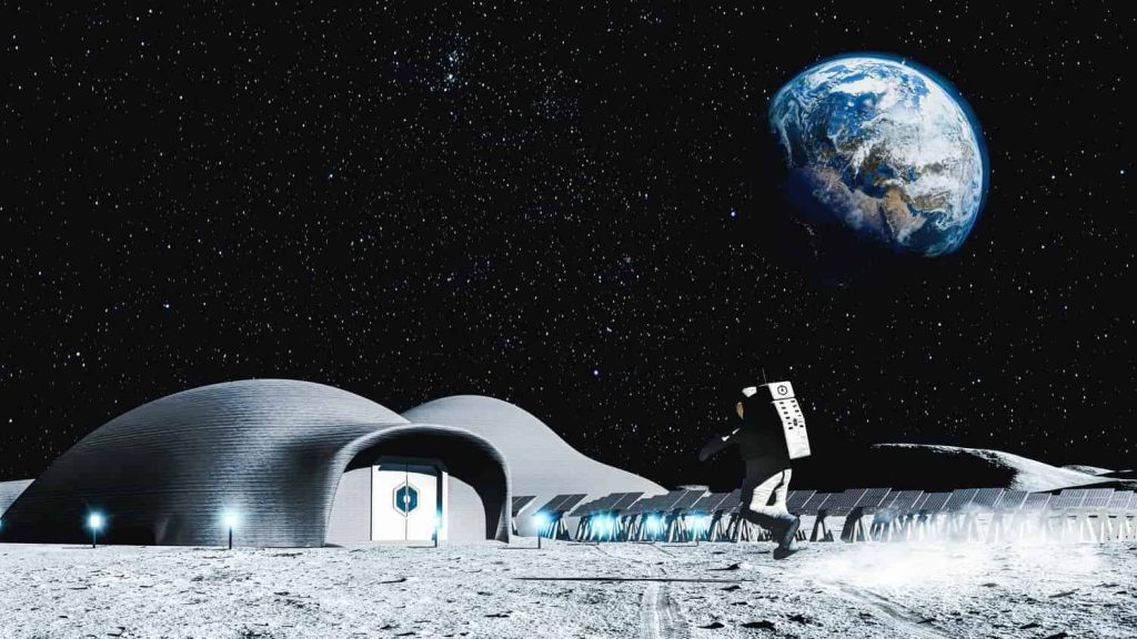 Mahdi Eghbali Amlashi Visualized A Research Village On the Moon For Future Humans