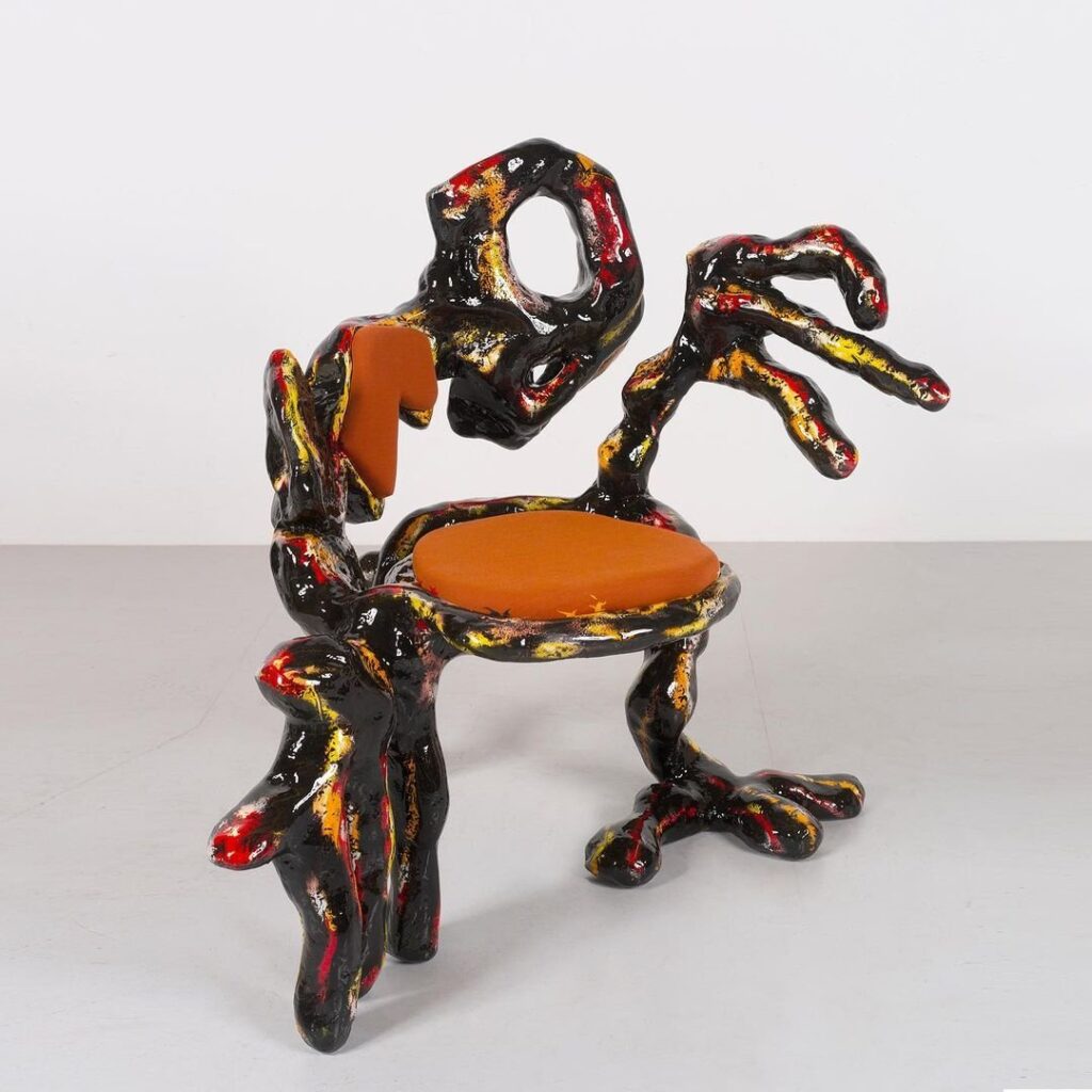 Leo Orta Creates Colorful And Organically Shaped Furniture
