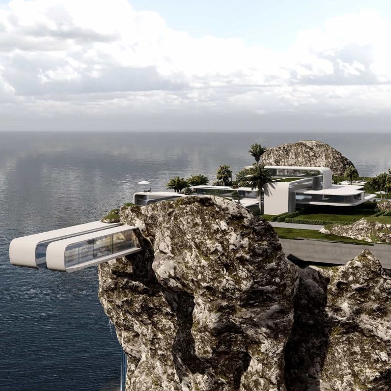 Negar Akd Unfolds The Sky And Ocean Landscape Into Her Edge Meta Mansion Negar Akd Unfolds