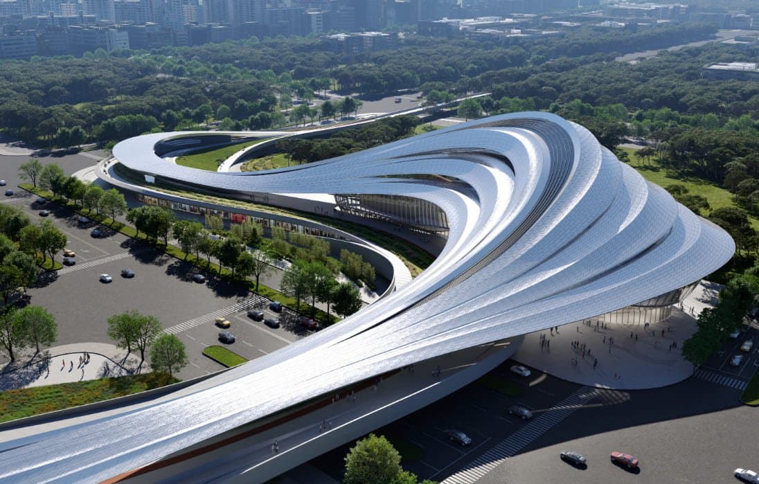 SISANDI ZAHA private jungle グリーン A sports building like a green town? A daring project by