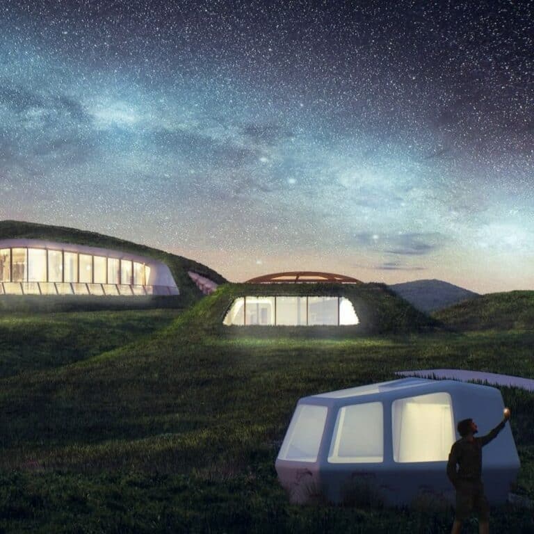 CAA Architects Integrates The Traditional Turf Houses' Construction Into Iceland Landscape And Nature CAA2BArchitects Visual2BAtelier2B8 Arch2B4