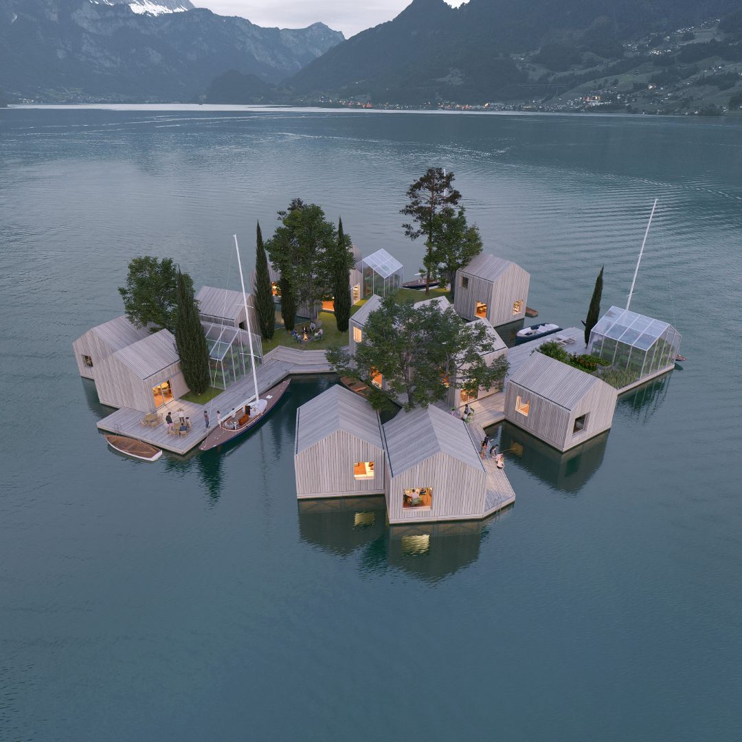 Land on water