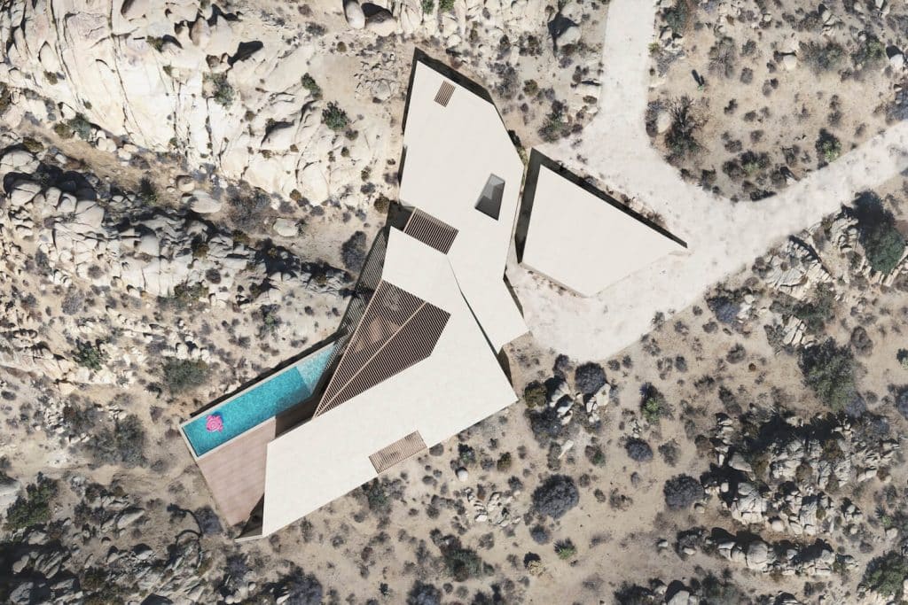 Oscillation by Zyme Studios is a desert retreat in Yucca Valley, California