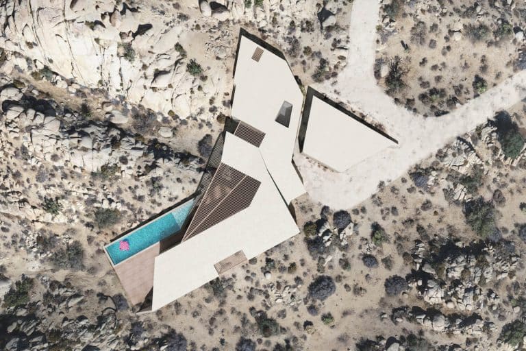 Oscillation by Zyme Studios is a desert retreat in Yucca Valley, California Oscillation by Zyme Studios