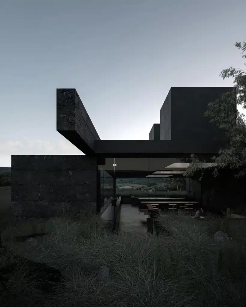 Ruina by Juan Pablo Guerra champions minimalism and dark materiality