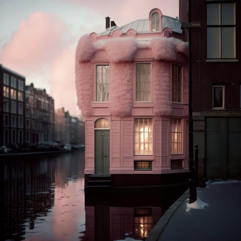 Andrés Reisinger's "Take Over": Reimagining Urban Space with Whimsical Pink Drapes