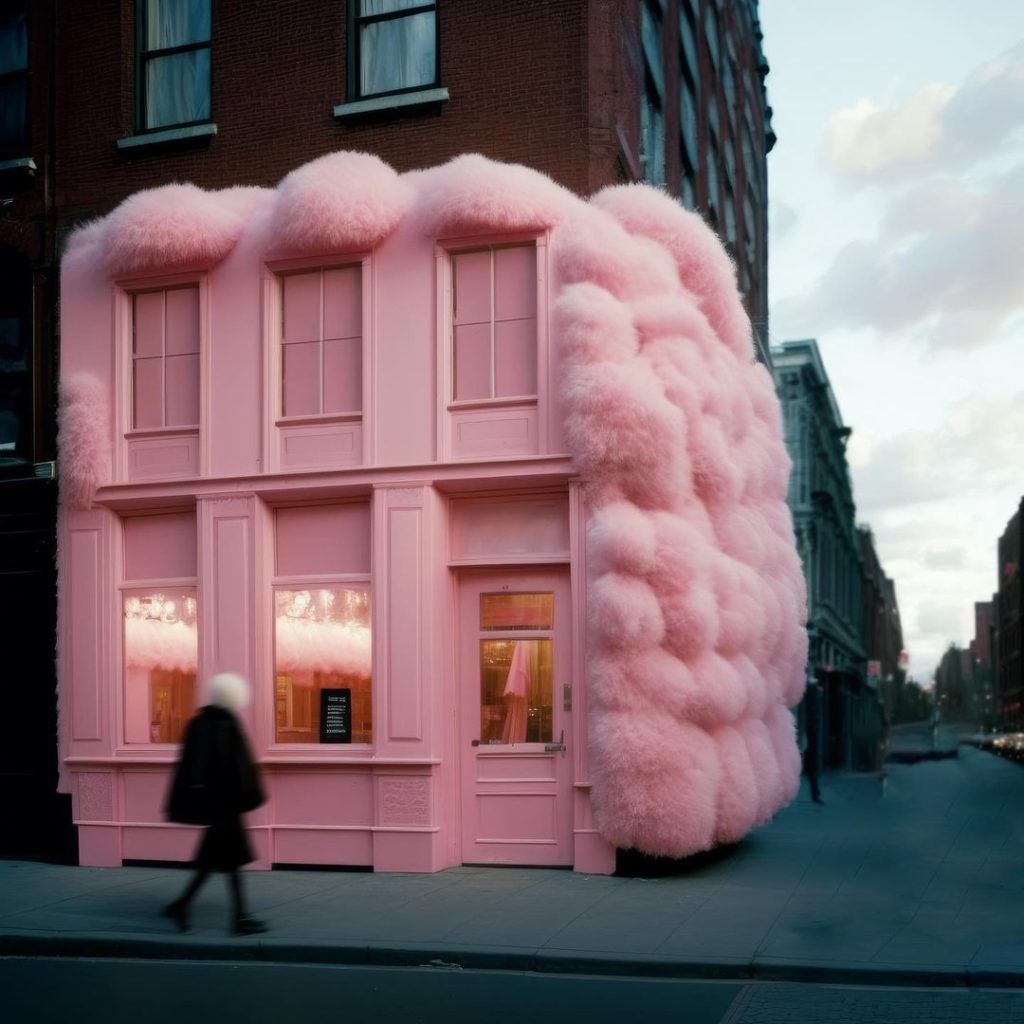 Andrés Reisinger's "Take Over": Reimagining Urban Space with Whimsical Pink Drapes