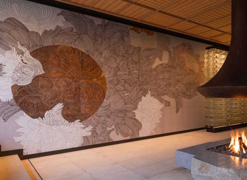 Lina Kusaitė creates stunning lobby artwork for Xitan Hotel in Beijing