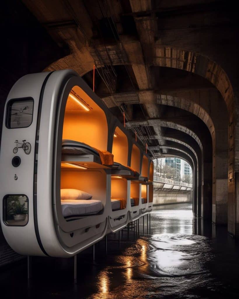 Modular Pods Under Bridges: A Sustainable Solution for Homelessness by Shail Patel