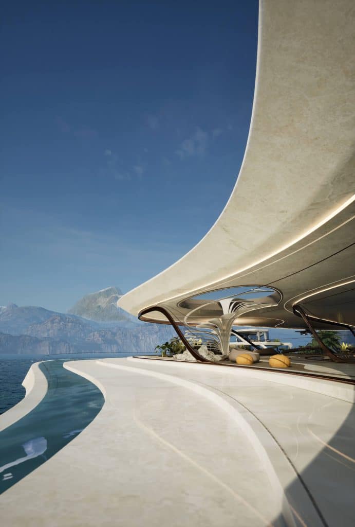 Mind Design's Wave House - A Tranquil Haven in Dom World Metaverse