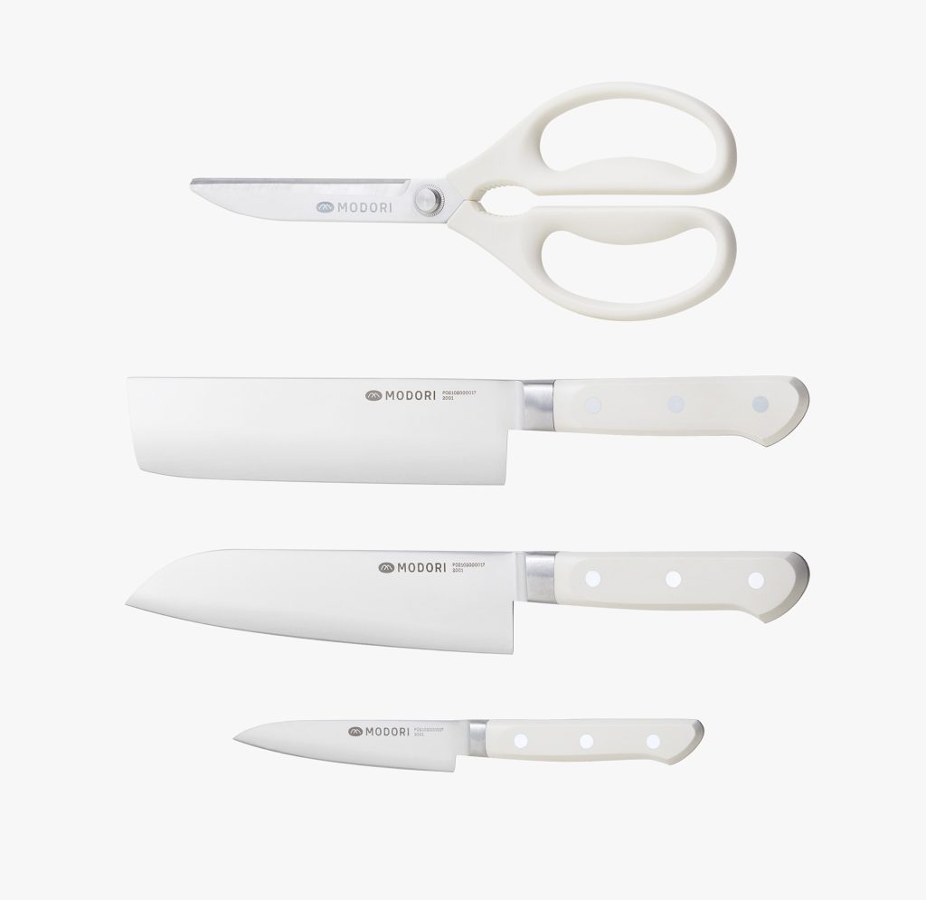 Modori's Compact and Stylish Knife Set for Effortless Korean Cooking