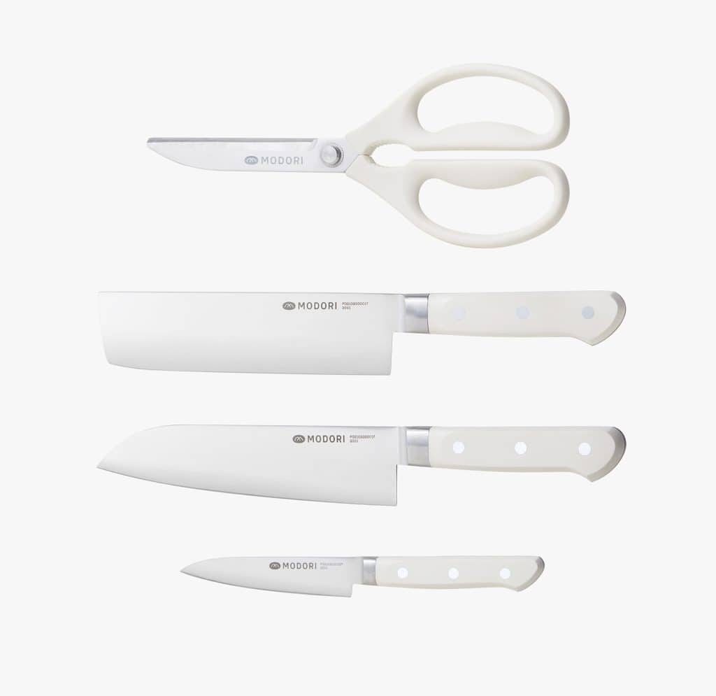 Modori's Compact and Stylish Knife Set for Effortless Korean Cooking