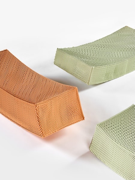 Knotty Textures: Exploring Playful Benches with Bold Tactile Surfaces