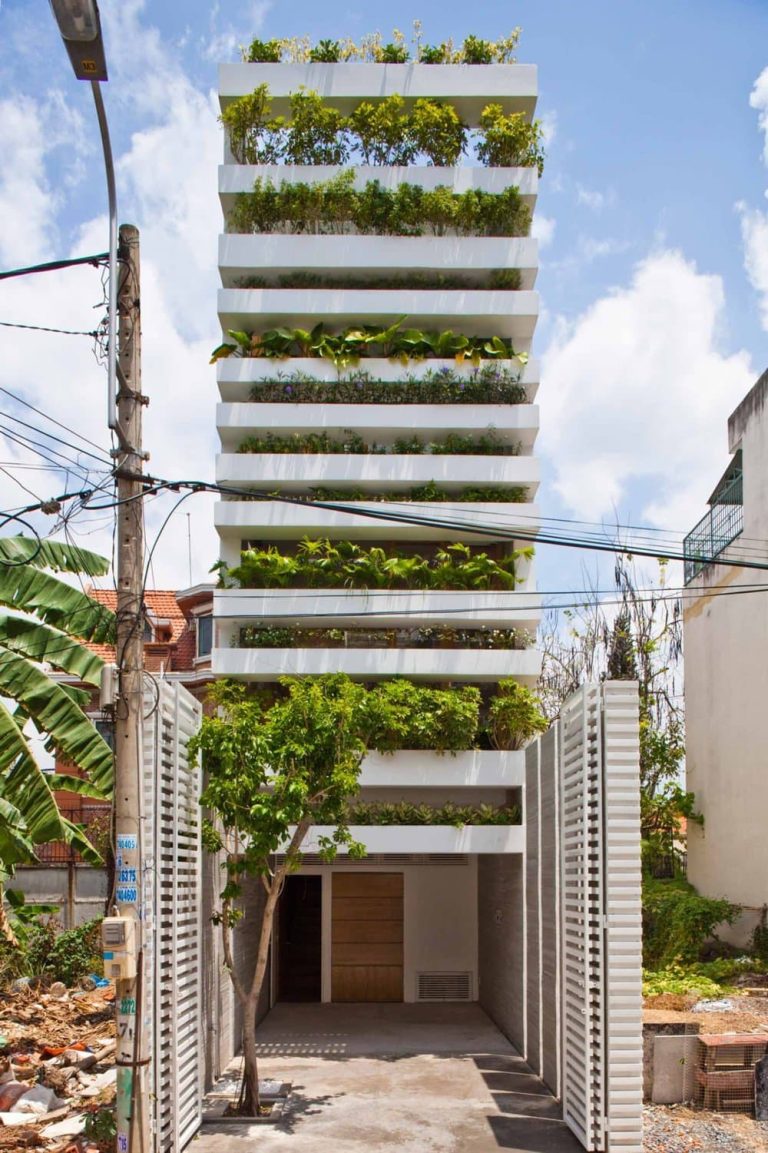 VTN Incorporates Passive Design Methods In Sustainable Stacking Green Architecture VTN Incorporates Passive Design