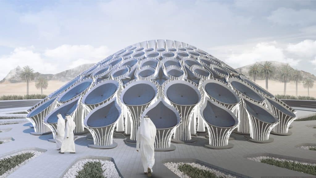 Designs Spatial Forest Of 3D Printed Concrete For Expo 2020 Dubai