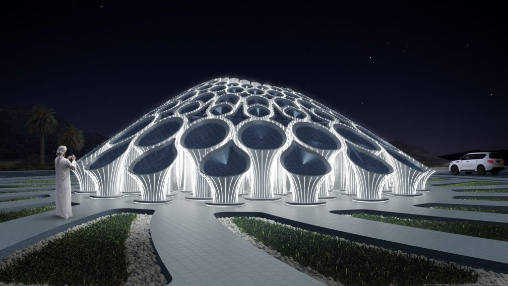 Designs Spatial Forest Of 3D Printed Concrete For Expo 2020 Dubai