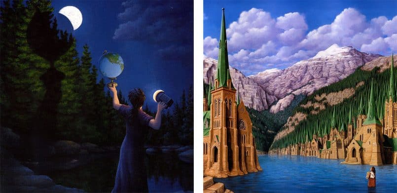 Unveiling the Marvels of Perception through Surreal Paintings By Rob Gonsalves