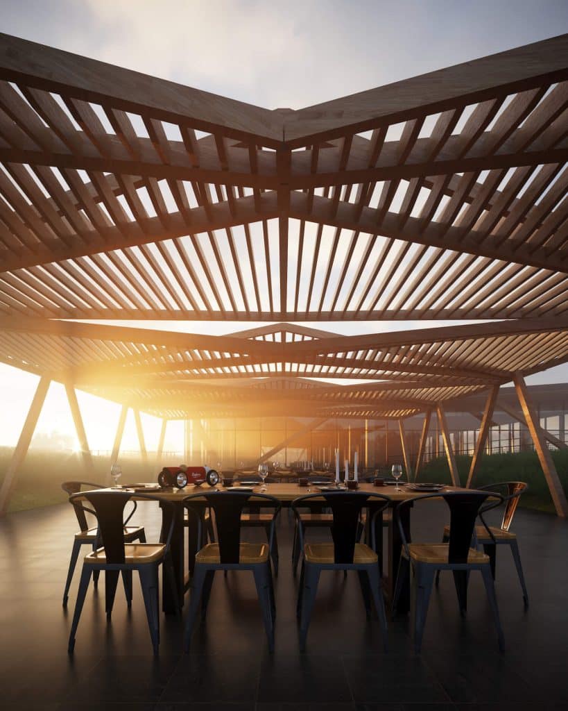 Verdant Sanctuary: Sustainable Mass-Timber Office Building Approved for Stanford Research Park