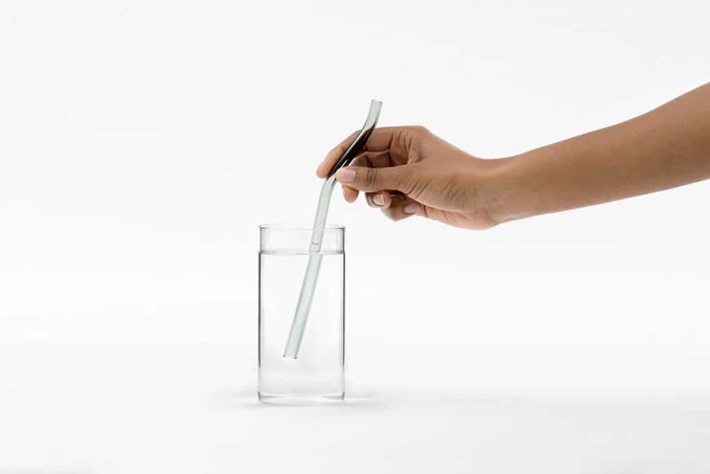 Surface Straws Function As An Attractive Table Centerpiece