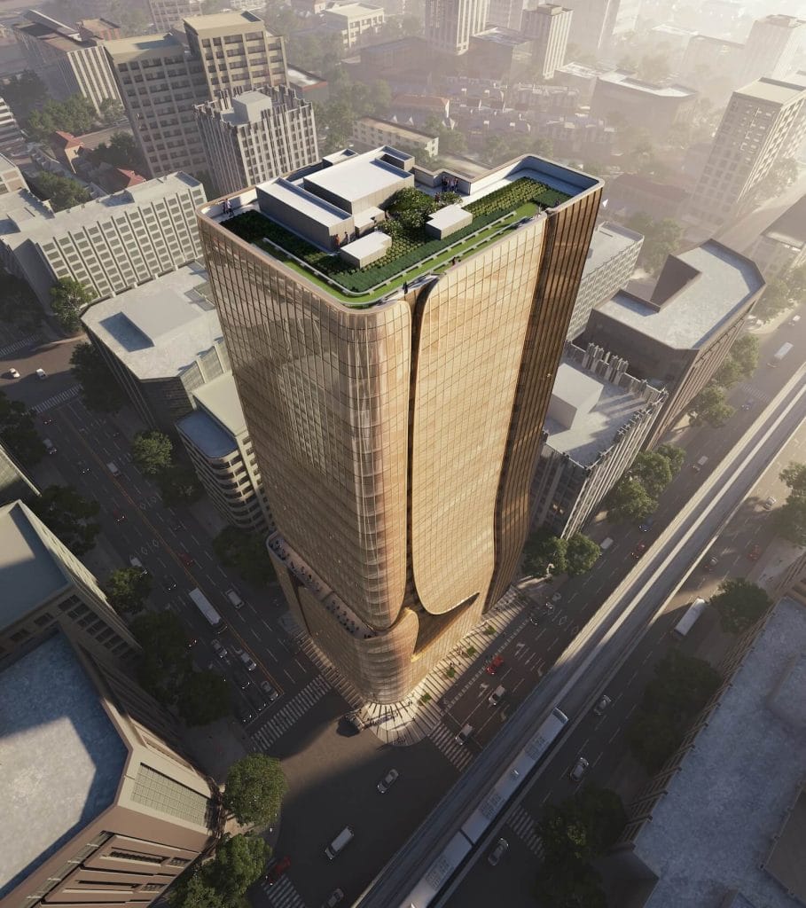 Aedas Unveils Taipei Zhongshan : A Breathtaking Urban Waterfall