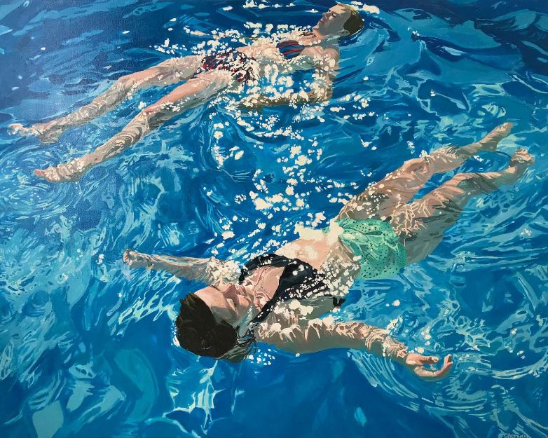 Swimming In The Nostalgic Oil Paintings Of Samantha French