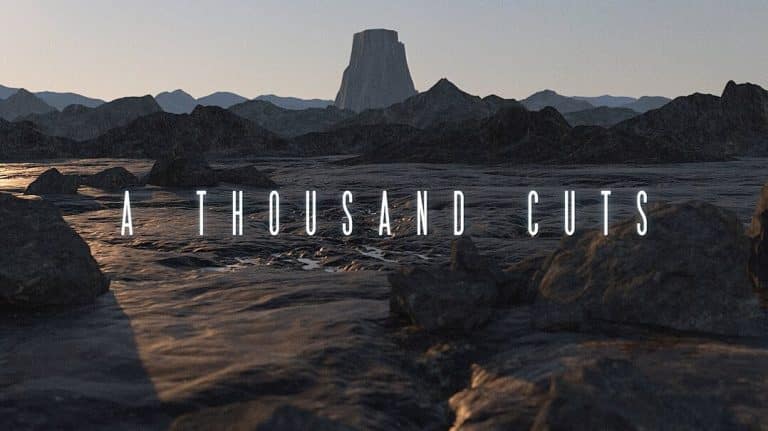 "A Thousand Cuts", An Emotional Experience Of Sound And Scenery A thousand landscape photography cuts of rugged mountains and flowing water in a striking natural scene.
