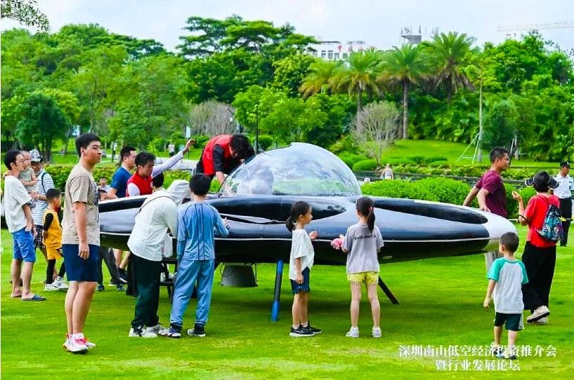 World's First Manned UFO eVTOL Takes Flight as a Futuristic Circular Yacht and Tourist Attraction