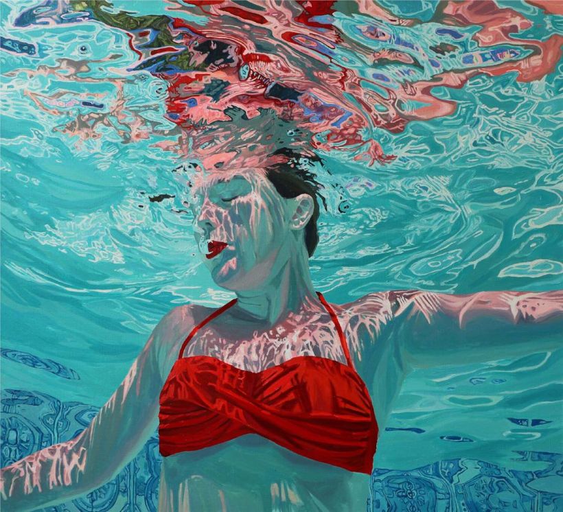 Swimming In The Nostalgic Oil Paintings Of Samantha French