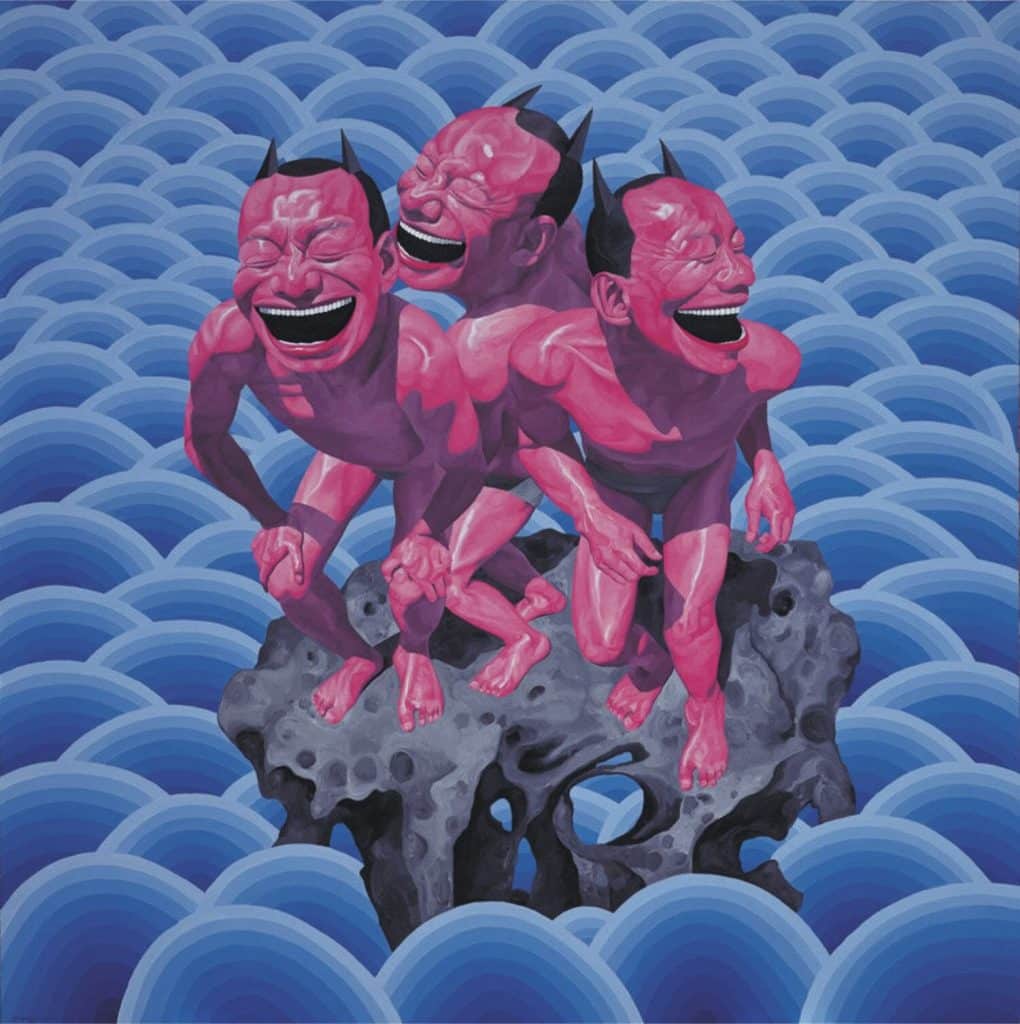 The Boisterous Smiles Of Yue Minjun's Painted Figures Invoke Pondering